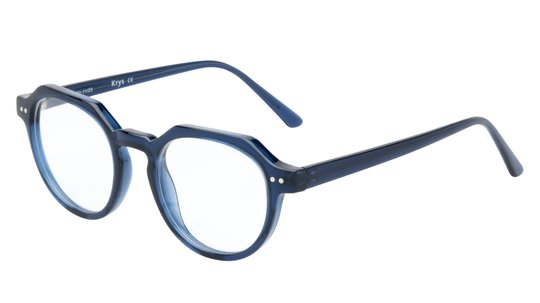 Lunettes de vue Krys Origine Homme Bleu Pantos Kor2405 Trois-Quart