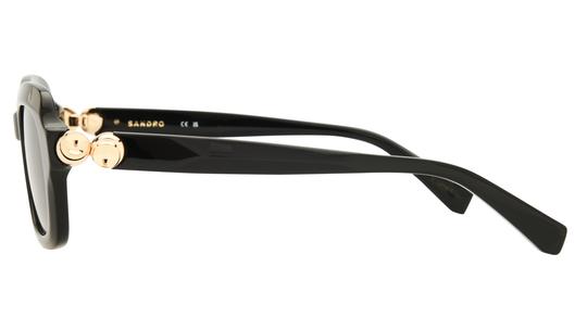 Lunettes de soleil Sandro Femme Noir Carré SD6102 Gauche