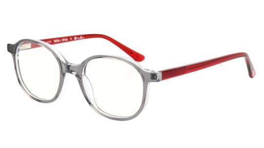 Lunettes de vue têtes à TETES Enfant Gris Ovale Tat2501E Trois-Quart