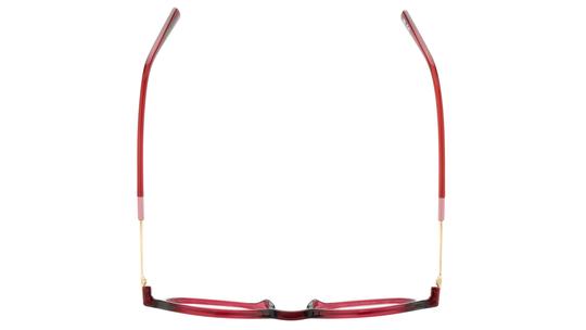 Lunettes de vue Levi's Femme Rouge Ronde Lv1074 Dessus