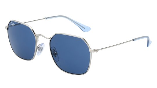 Lunettes de soleil Ray-Ban Mixte Argent Carré Rj9594S Trois-Quart