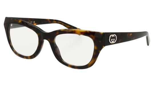 Lunettes de vue Gucci Femme Écaille Papillon Gg2202O Trois-Quart