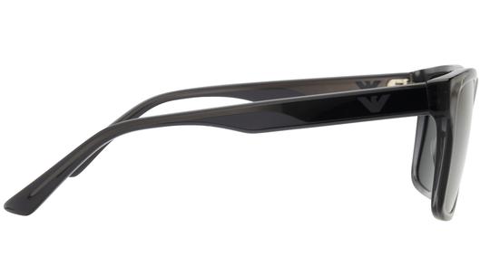Lunettes de soleil Emporio Armani Homme Gris Rectangle EA4232 Droite