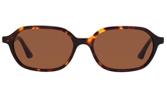 Lunettes de soleil Signature Krys Femme Écaille Rectangle audacieuse Face