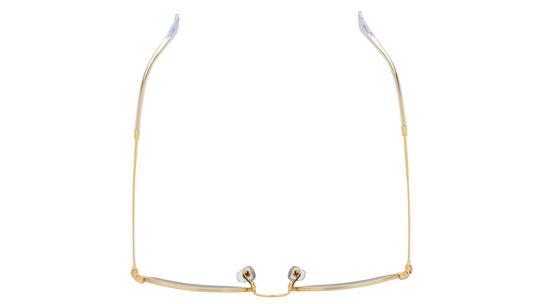 Lunettes de soleil Ray-Ban Mixte Or Rectangle RB3947 Dessus