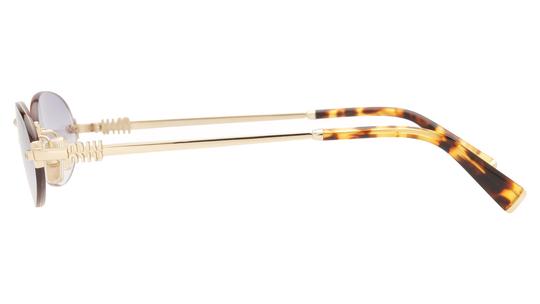 Lunettes de soleil Miu Miu Femme Or Ovale Mu Gauche