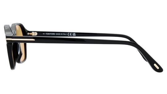 Lunettes de soleil Tom Ford Homme Noir Angulaire FT1301 Gauche