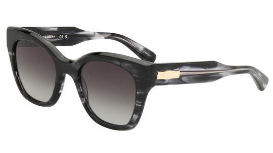 Lunettes de soleil Longchamp Femme Gris Oversize LO791S Trois-Quart