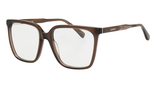 Lunettes de vue Sandro Femme Marron Rectangle SD2085 Trois-Quart
