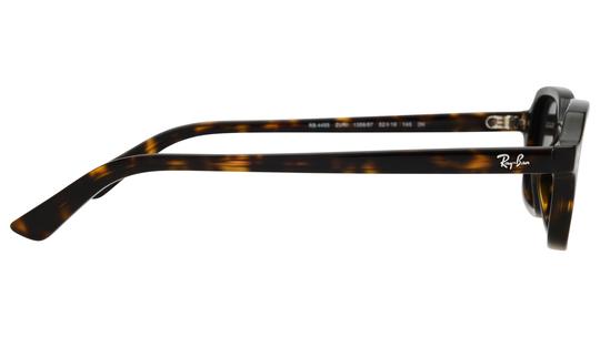 Lunettes de soleil Ray-Ban Mixte Écaille Rectangle RB4455 Droite