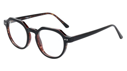 Lunettes de vue Krys Origine Homme Noir Pantos Kor2405 Trois-Quart