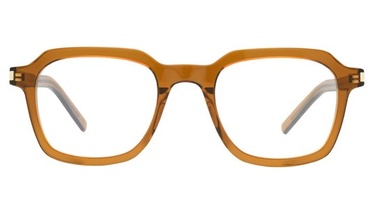 Lunettes de vue Saint Laurent Mixte Marron Carré Sl Face