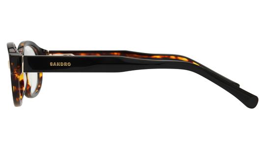 Lunettes de vue Sandro Femme Noir Ronde SD2084 Gauche