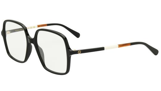 Lunettes de vue Gucci Femme Noir Rectangle gg1003o Trois-Quart