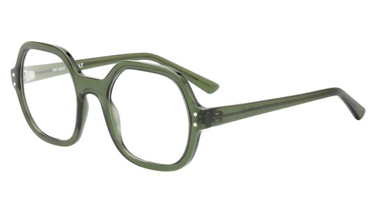 Lunettes de vue Alternance Femme Vert Carré Alt24101 Trois-Quart