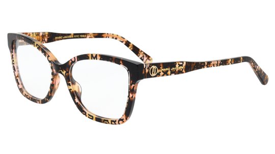 Lunettes de vue Marc Jacobs Femme Écaille Rectangle Marc735 Trois-Quart