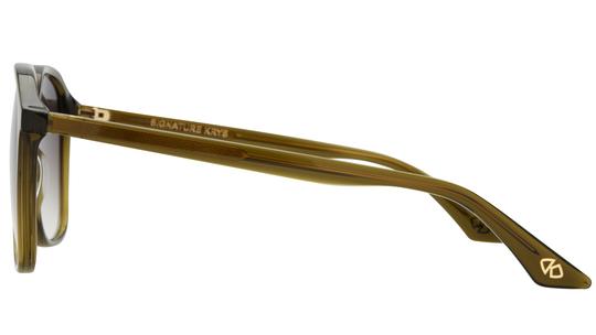 Lunettes de soleil Signature Krys Femme Vert Oversize Vibrante Gauche