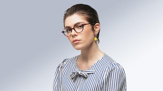 Lunettes de vue Signature Krys Femme Rose Pantos Kis2503 Trois-Quart