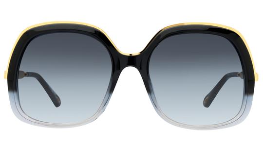 Lunettes de soleil Chloé Femme Or Rectangle CH0327S Face