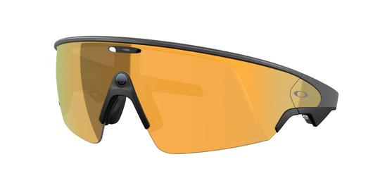 Lunettes de soleil Oakley Meta Mixte Noir Rectangle Ow8001 Gauche