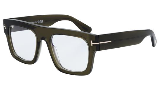 Lunettes de vue Tom Ford Homme Écaille Carré ft5634-b Trois-Quart
