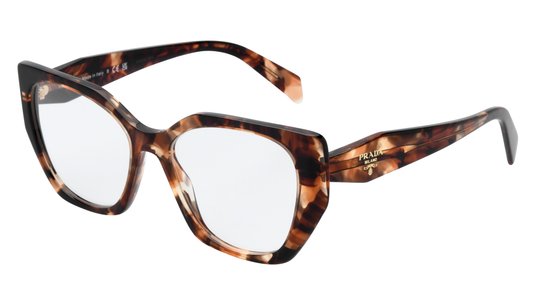 Lunettes de vue Prada Femme Écaille Papillon Pr18Wv Trois-Quart