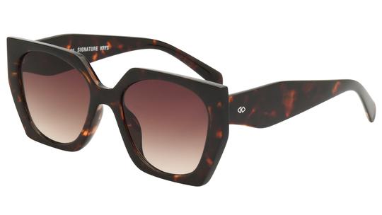 Lunettes de soleil Signature Krys Femme Écaille Angulaire skj2601-b Trois-Quart