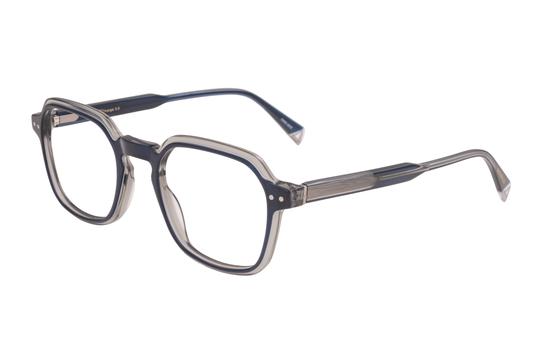 Lunettes de vue Eleven Paris  Bleu Rectangle EPAA175C67 Gauche