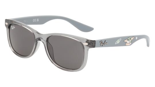 Lunettes de soleil Ray-Ban Mixte Gris Carré Rj9052S Trois-Quart