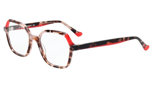 Lunettes de vue Signature Krys Femme Écaille Rectangle Kis2401 Trois-Quart