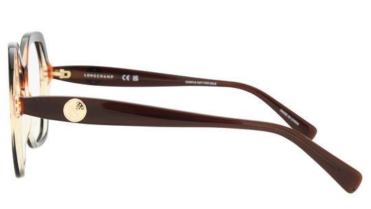 Lunettes de vue Longchamp Femme Marron Rectangle Lo759 Gauche