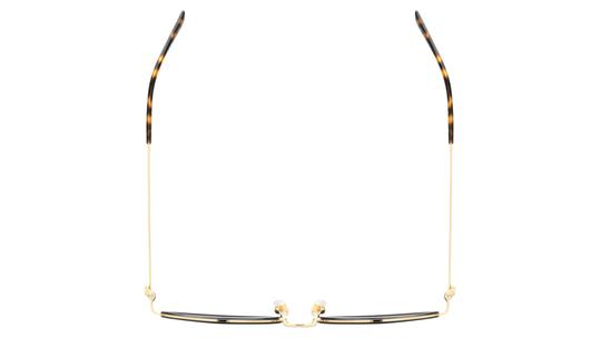 Lunettes de soleil Gucci Femme Or Pantos GG1980S Dessus