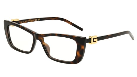 Lunettes de vue Gucci Femme Écaille Papillonnante Gg1682O Trois-Quart