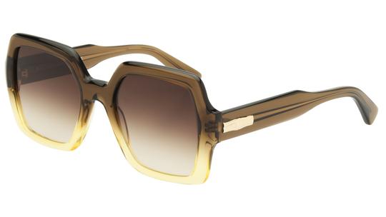 Lunettes de soleil Longchamp Femme Marron Oversize LO790S Trois-Quart