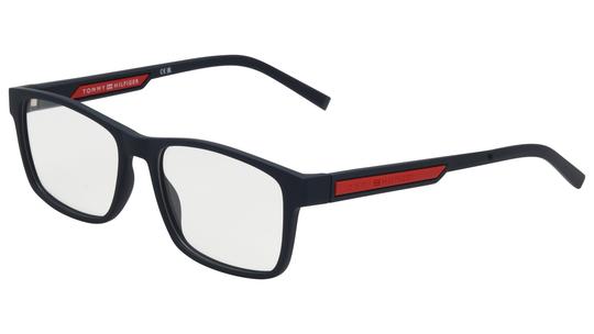Lunettes de vue Tommy Hilfiger Homme Bleu Rectangle Th2091 Trois-Quart