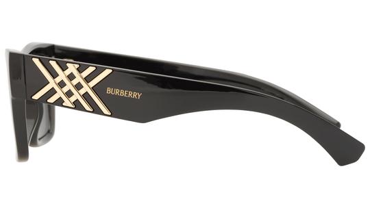 Lunettes de soleil Burberry Femme Noir Rectangle be4490u Gauche