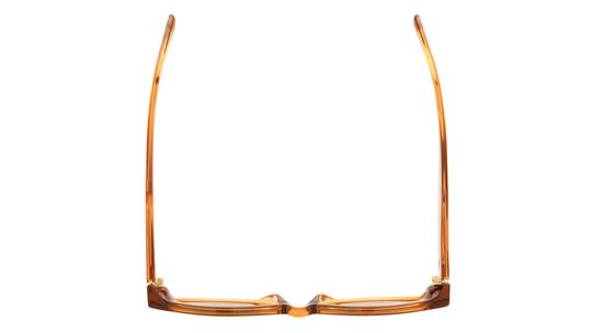 Lunettes de soleil Sandro Femme Orange Rectangle SD6104 Dessus