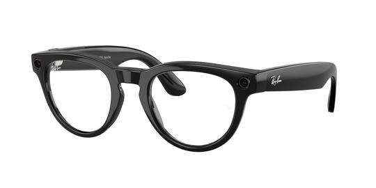 Lunettes de soleil Ray-Ban Meta Mixte Noir Pantos Rw4013 Droite
