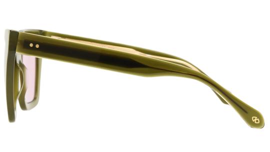 Lunettes de soleil Signature Krys Femme Vert Carré Skj2531-F Gauche
