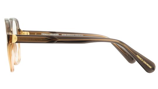 Lunettes de vue French Disorder Femme Marron Carré Fd2511 Gauche