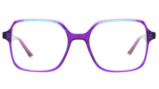 Lunettes de vue Signature Krys Femme Rose Carré Kis2601 Face