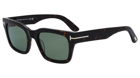 Lunettes de soleil Tom Ford Homme Écaille Carré ft1333 Trois-Quart