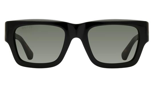 Lunettes de soleil Gucci Homme Noir Rectangle GG1668S Face