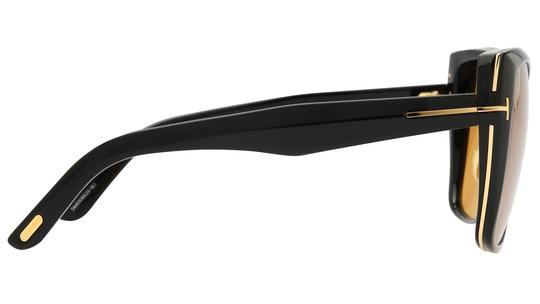 Lunettes de soleil Tom Ford Femme Noir Papillon Ft1223 Droite