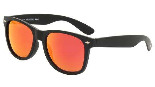 Lunettes de soleil Signature Krys Mixte Noir Wayfarer skj2511-a Trois-Quart