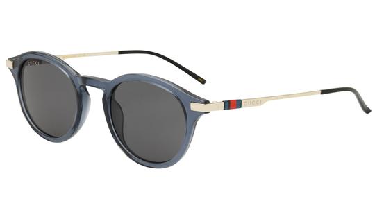 Lunettes de soleil Gucci Homme Bleu Ronde GG1890S Trois-Quart