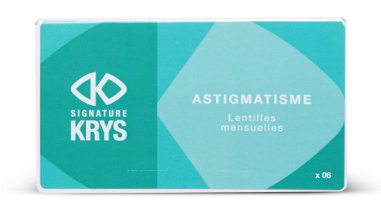 Lentilles de contact Signature Krys Mensuelles pour Astigmates Boîte de 6