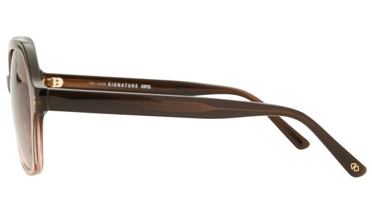 Lunettes de soleil Signature Krys Femme Marron Tonneau skj2616-d Gauche