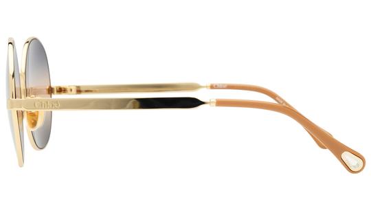 Lunettes de soleil Chloé Femme Or Ronde Ch0281S Gauche