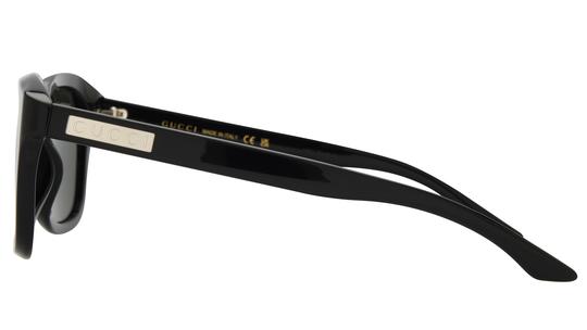 Lunettes de soleil Gucci Homme Noir Rectangle Gg2077S Gauche